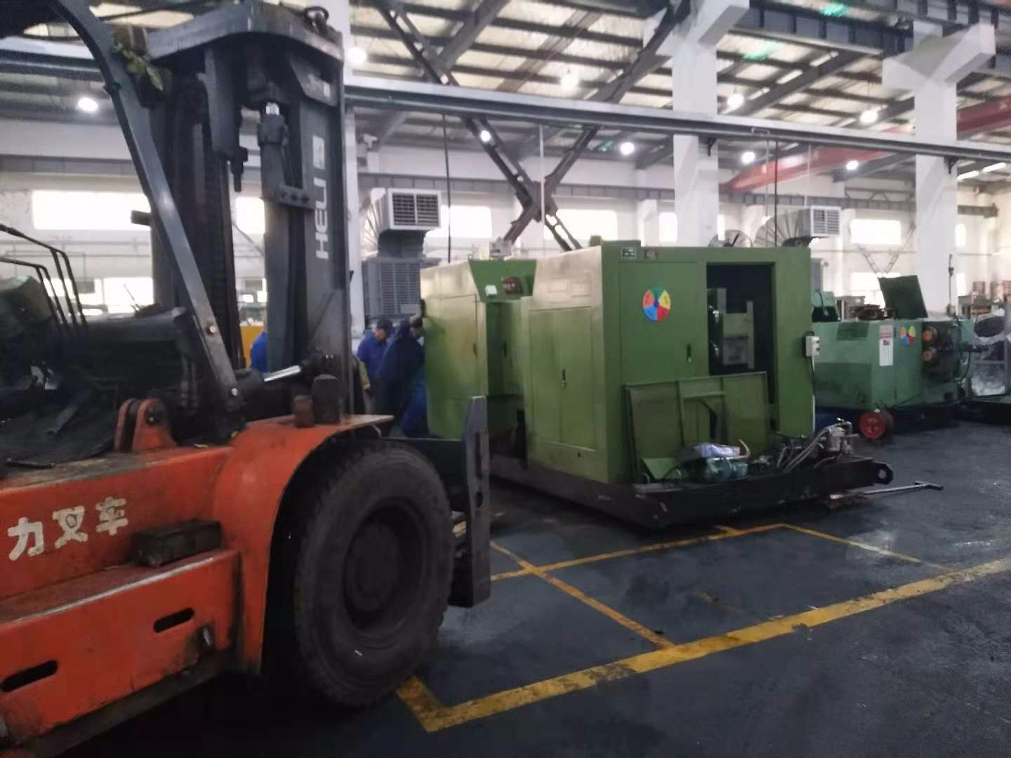 冷鐓機卸機、移位